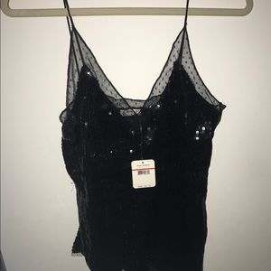 NWT Free People Sequin Top!